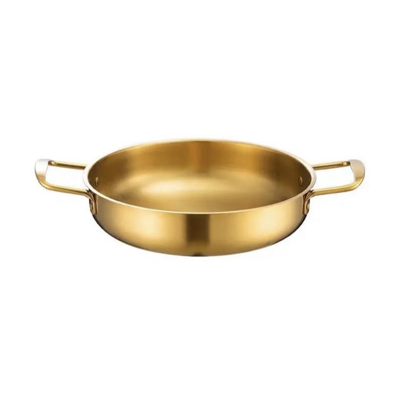 Korean Stainless Steel Double-Handle Instant Noodle & Ramen Pot