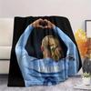 Erling Haaland Printed Flannel Blanket, Soft Throw for Bedroom Sofa, Washable,soccer Fan Merchandise, Great Gift.