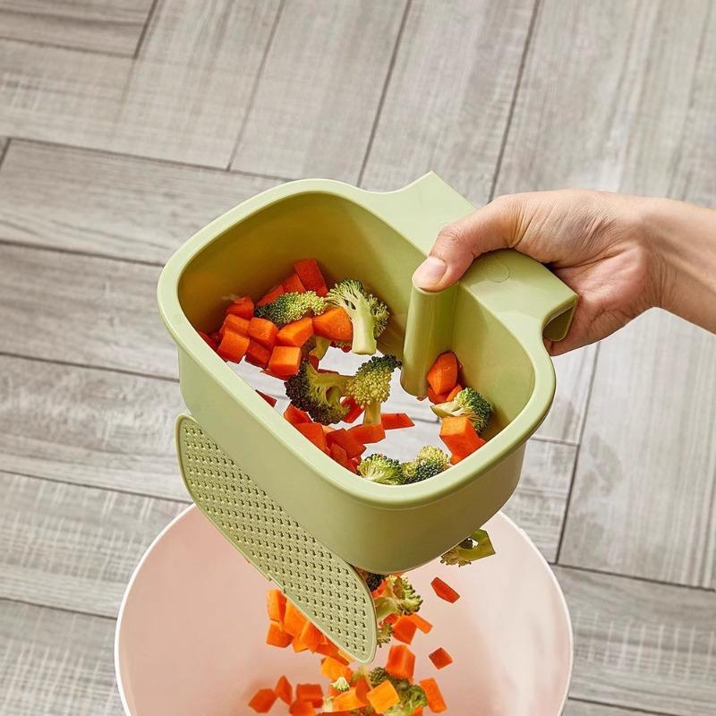 Kitchen Sink Filter Mesh Frame Vegetable Washing Draining Hanging Basket Sink Dish StorageMulti-functional Draining Basket