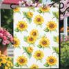 Welcome Day Garden Ag for Outside Yellow Sunower Farm Green Plant Holiday Yard Ag Double Sided, Summer Blossom Oral LLX