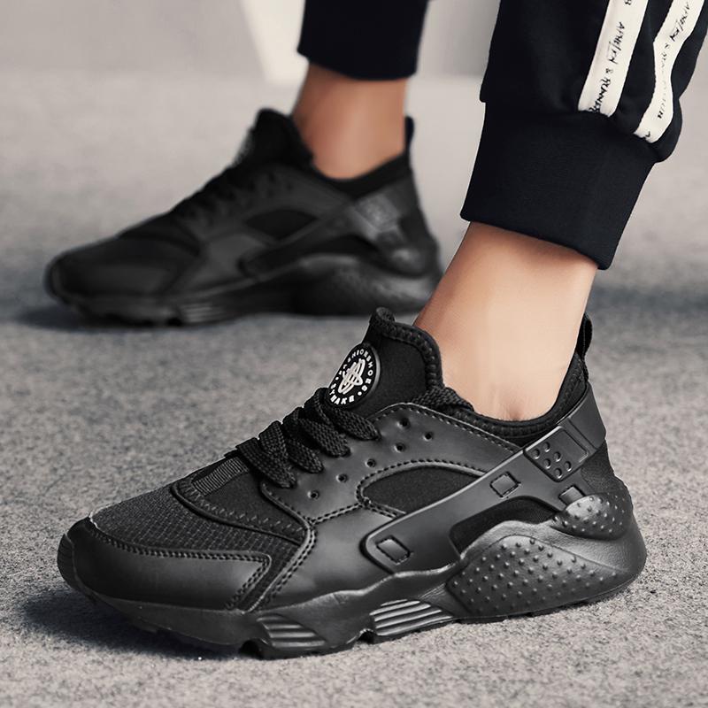 Fashion Lace-up Men's Sports Shoes Breathable Mesh Sneakers Non-slip Running Shoes Big Size Jogging Shoes