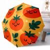 Fruit Print Automatic Umbrella Folding Umbrella with 8 Ribs Durable Plastic & Iron All-Season Travel Fashion Lovers