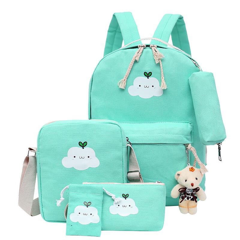 SAIERNA Large Capacity School Backpack 6-Piece Set Large