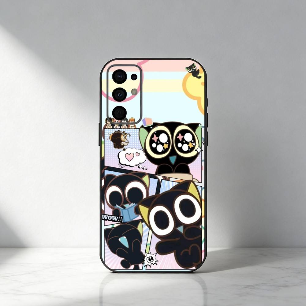 

XiaoHei-Luo Cat Printed Phone Case For Samsung S25,S24,S21,S22,S23,S30,Ultra,S20,Plus,Fe,Note,5G Black Cover Samsung S25