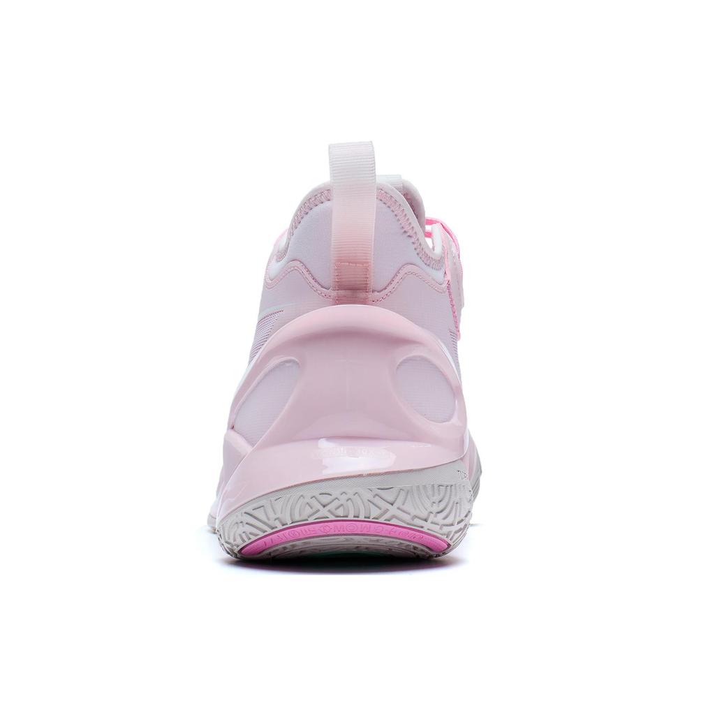 Li Ning SONIC 10 Textile, Artificial Leather Cushioning Slip Resistant Mid top Basketball Shoes Unisex Primrose Pink ABAS069-51
