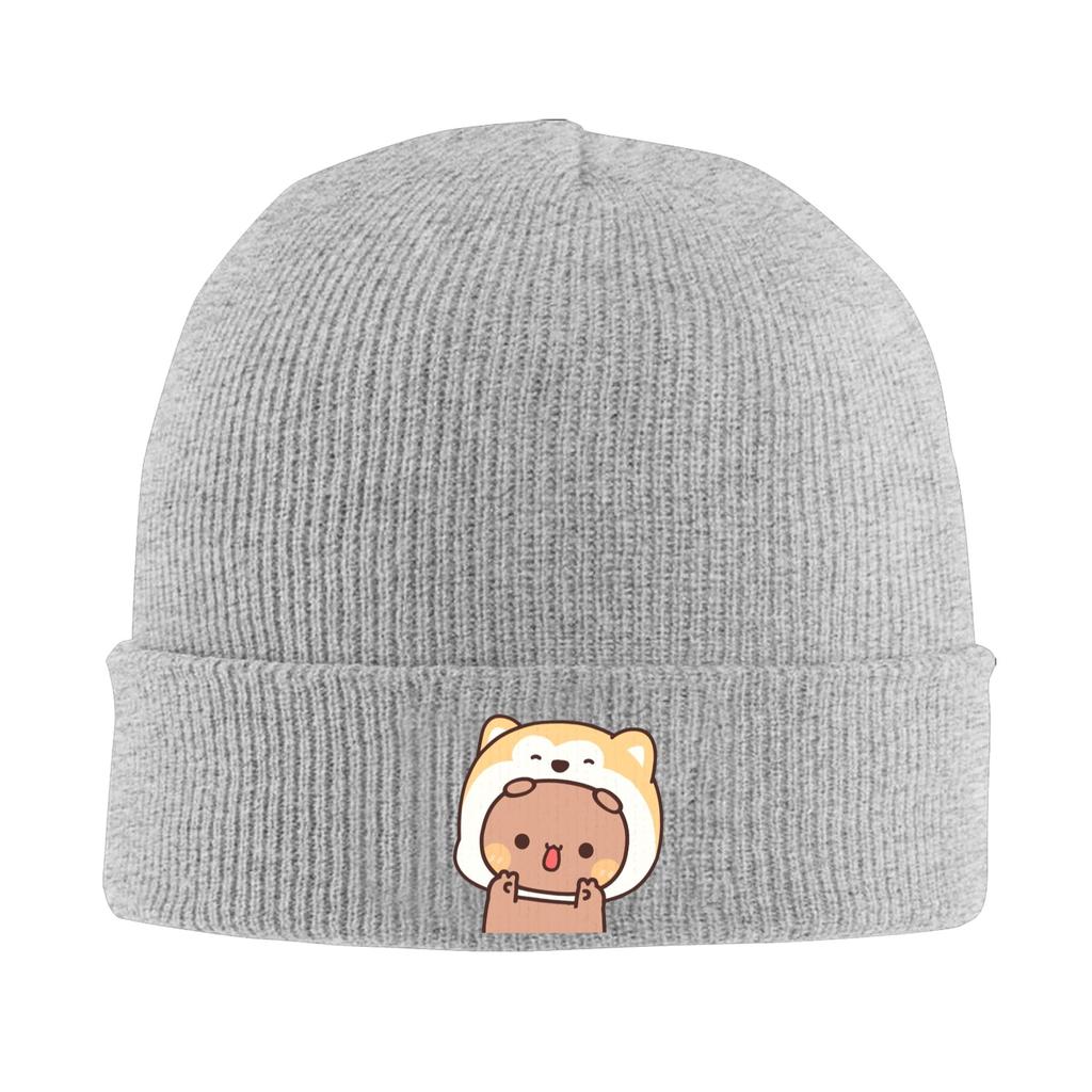 Bear and Panda Bubu Dudu Warm Knitted Cap Winter Knit Bonnet Hat Skullies Beanies Hip Hop Caps for Unisex