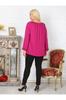 Women's Style Plus Size Tunic Big Size Collar Balloon Sleeve Stretchy Viscose Blouse