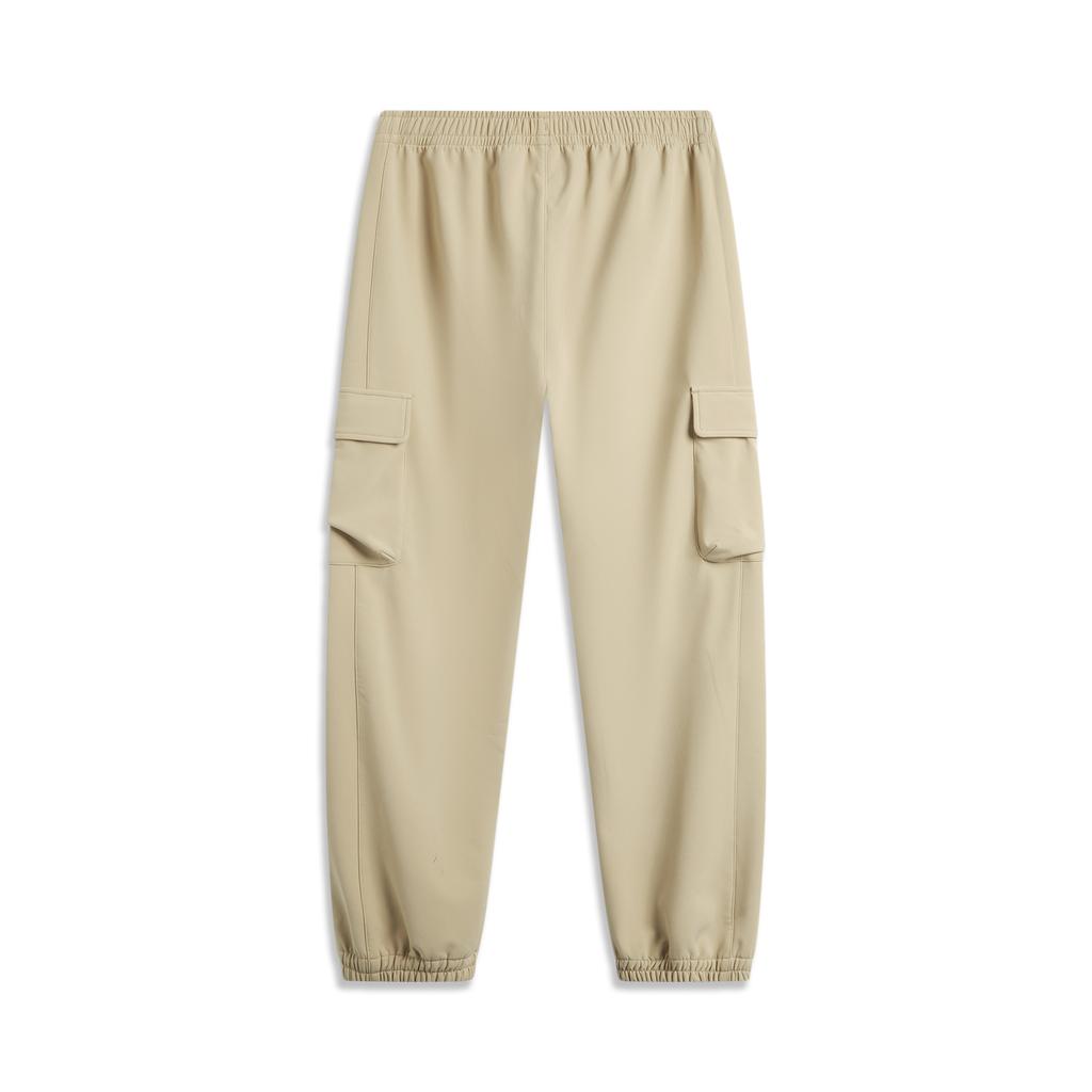 Li Ning Sports Trendy Collection Knitted Sweatpants Men's Milk Khaki AYKU559-3