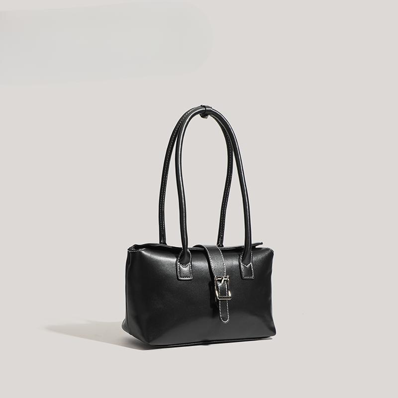 Retro Boston Bag Texture College Style Simple and Versatile Shoulder Bag Commuting Shoulder Bag Women