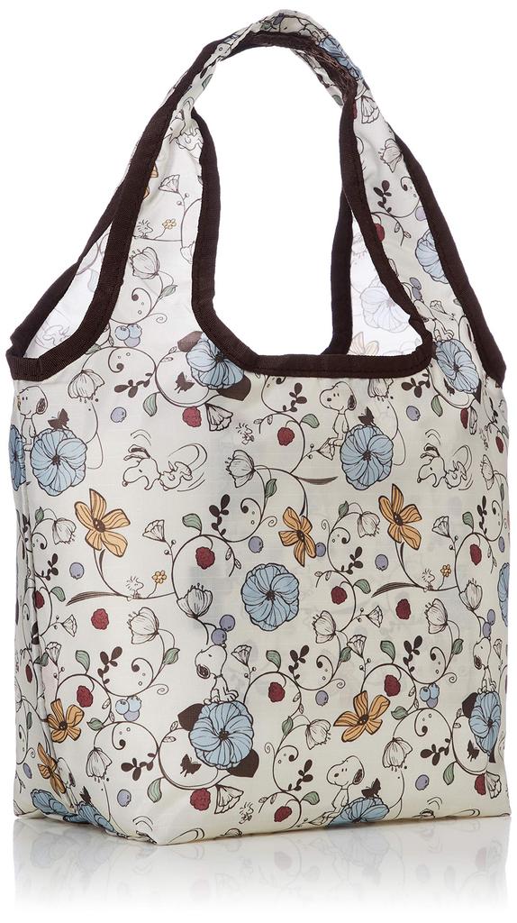 Character Folding Eco Bag ECO0119 PN30 Flower Beige [Sifre]
