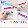 12 Clear Bags Portable for Travel Storage