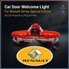 2Pcs LED Car Door Ghost Shadow Projector Light Wireless Auto Welcome Logo Lamp for Renault Dacia DUSTER Megane 2 3 Clio 4 Captur Kadjar Fluence