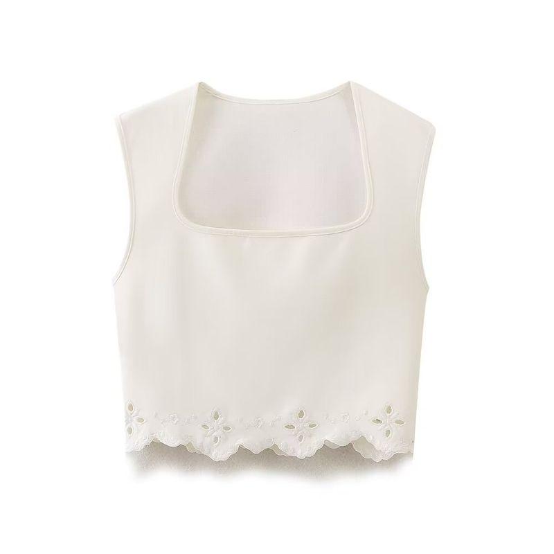 

Kaslead New Arrival Women s Clothing Fashion Style Fashion Minimalist Embroider Tops Slim Skirt 5584188 Tops L