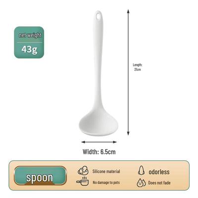 ZISIZ Silicone Soup Spoon Set