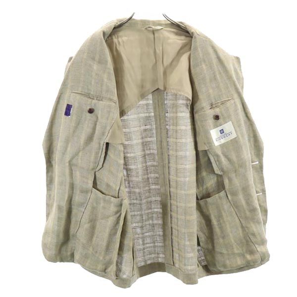GIVENCHY linen tailored jacket L Brown Men's Used