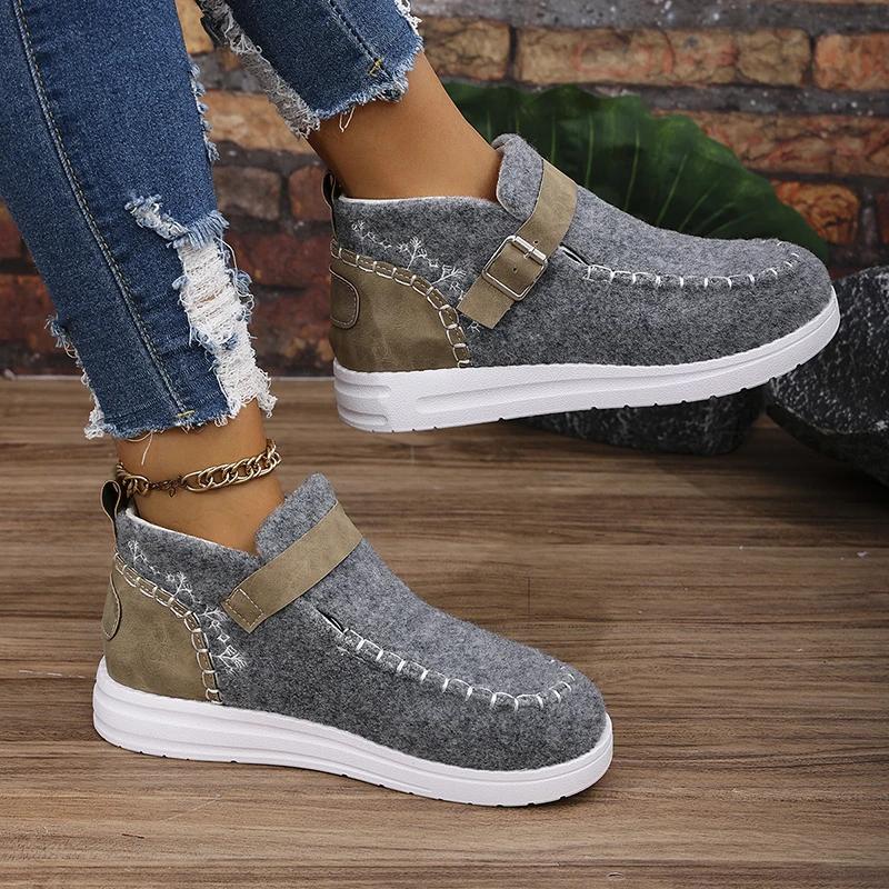 Fashion women's sneaker for patchwork color flat platform running shoes spring new faux suede sport shoes women plus size 43 sneakers