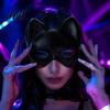 Decorative Face Masque for Photo Props Cat Masquerade Masque, Sparkly Sequins/Velvet/Black Half Lightweight Eye Theme Parties Women Men Halloween