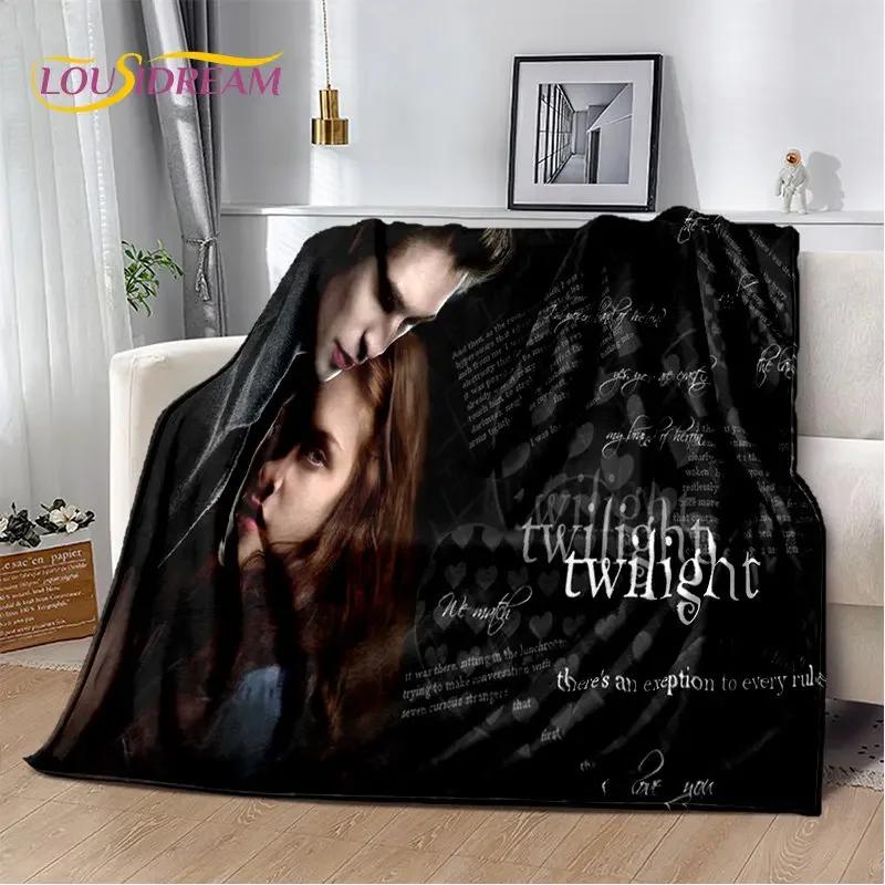 Die Twilight Saga HD-bedruckte weiche Plüschdecke, Flanelldecke, Überwurf, Decke für Wohnzimmer, Schlafzimmer, Bett, Sofa, Picknick, Abdeckung für Kinder
