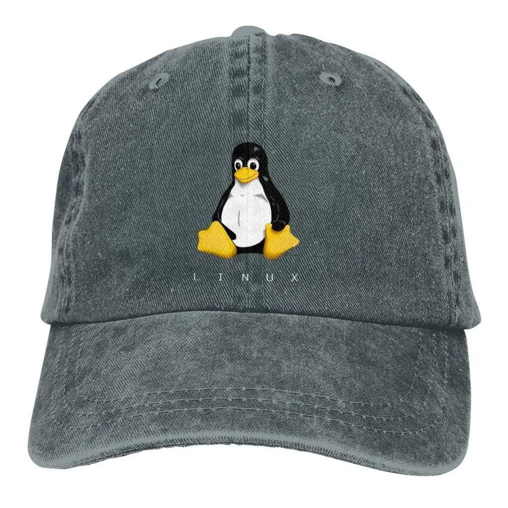 Sommerkappe Sonnenschirm LINUX Hip Hop Kappen Computerprogrammierer Cowboyhut Schirmmütze Trucker Dad Hats