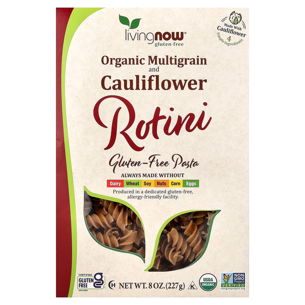 Now Foods Organic Multigrain and Cauliflower Rotini Gluten Free 8 oz (227 g)