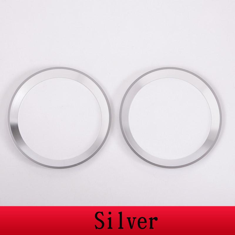 

For Land Rover Defender 90 110 130 2004-18 interior moulding Center Console Air Vent Outlet Cover Ring Stickers Car Accessories срібний