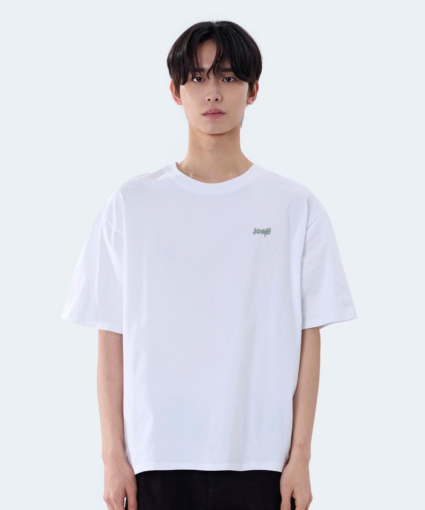 Yosemiti Strawberry Digital Print Short Sleeve T-Shirt White Yt-3Y25