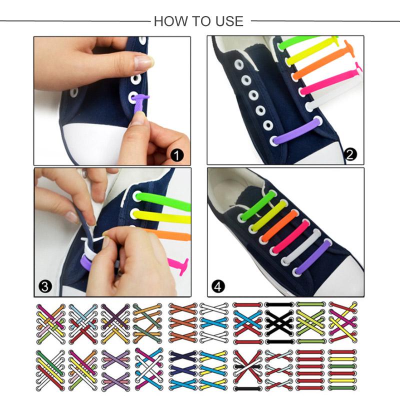 16pcs Silicone Shoelaces Elastic Shoe Laces Special Tie No Shoelace For Uni W7N8 16pcs Silicone Shoelaces Elastic Shoe Laces Special Tie No Shoelace For Uni W7N8