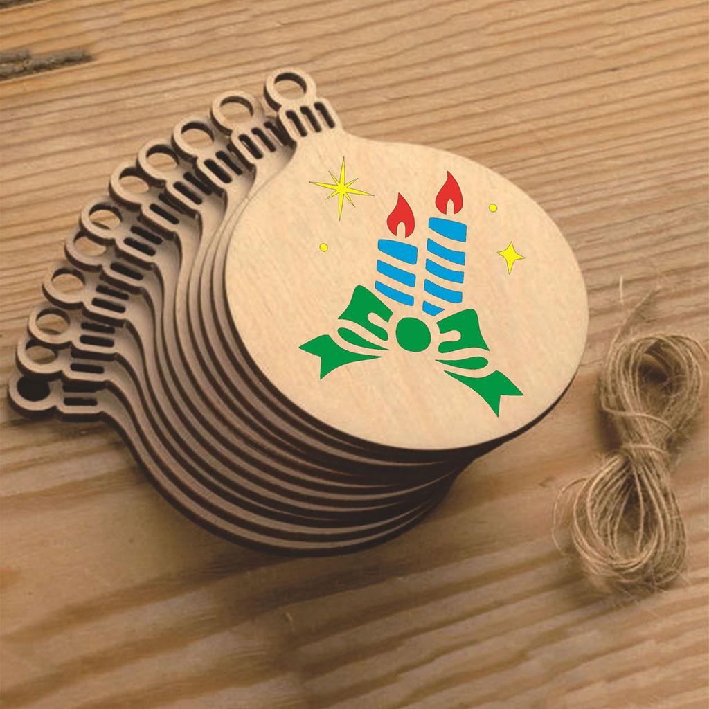 24 st Små Julritmallar Set Återanvändbara DIY Graffiti Schablon 3 x 3 för Hem Klassrum Vägg Dörrdekorationer