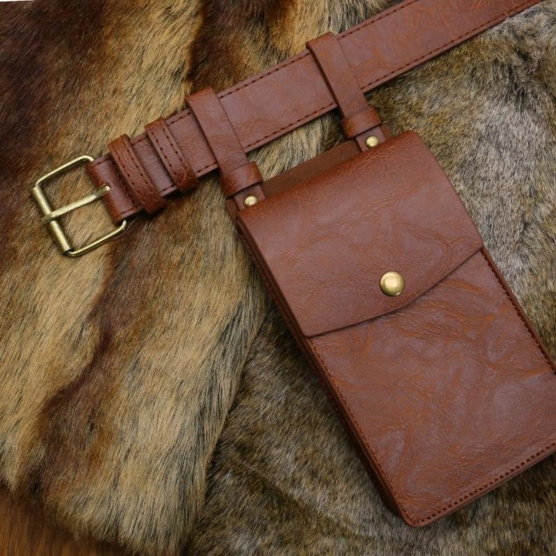 Medieval Waistband LARP Cosplay Alchemist Belt for Men Cosplay Supplies Waistband for Photoshoots and Stage