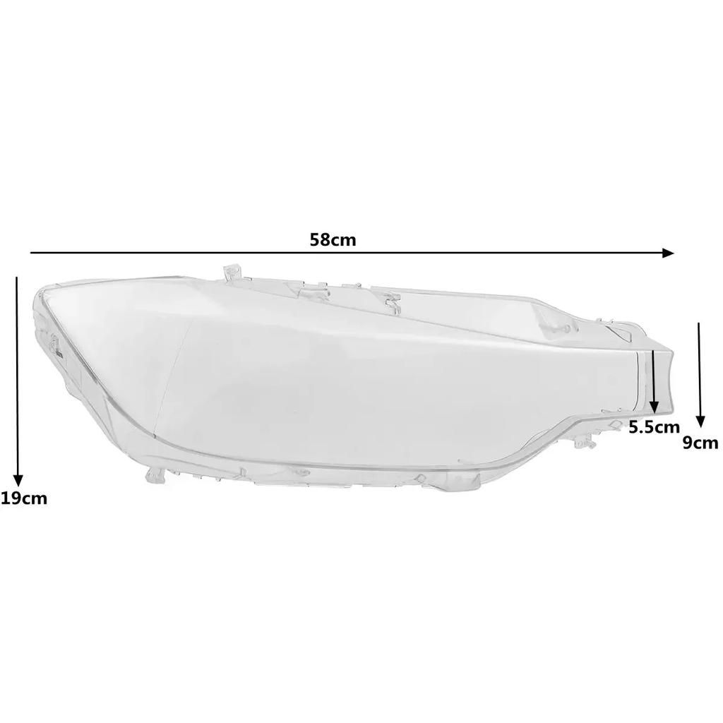 2x Headlight Cover Headlights Shell Transparent Cover Lampshade Headlamp Shell For BMW 3 Series F30 F31 F35 2013-2015 320 335