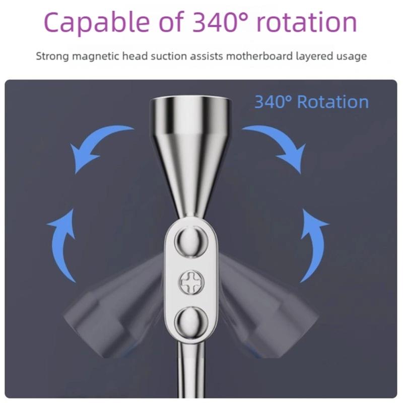 340° Rotatable Mobile Phone Motherboards Tool Metal Middle Layer Soldering Delaminator Magnetic Pen Disassembly