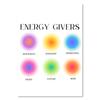 Farbverlauf spirituelle Aura Engel Zahl Leinwand Malerei und Druck ästhetische dänische Pastell Poster nordische Wand Kunst Bild Home Decor