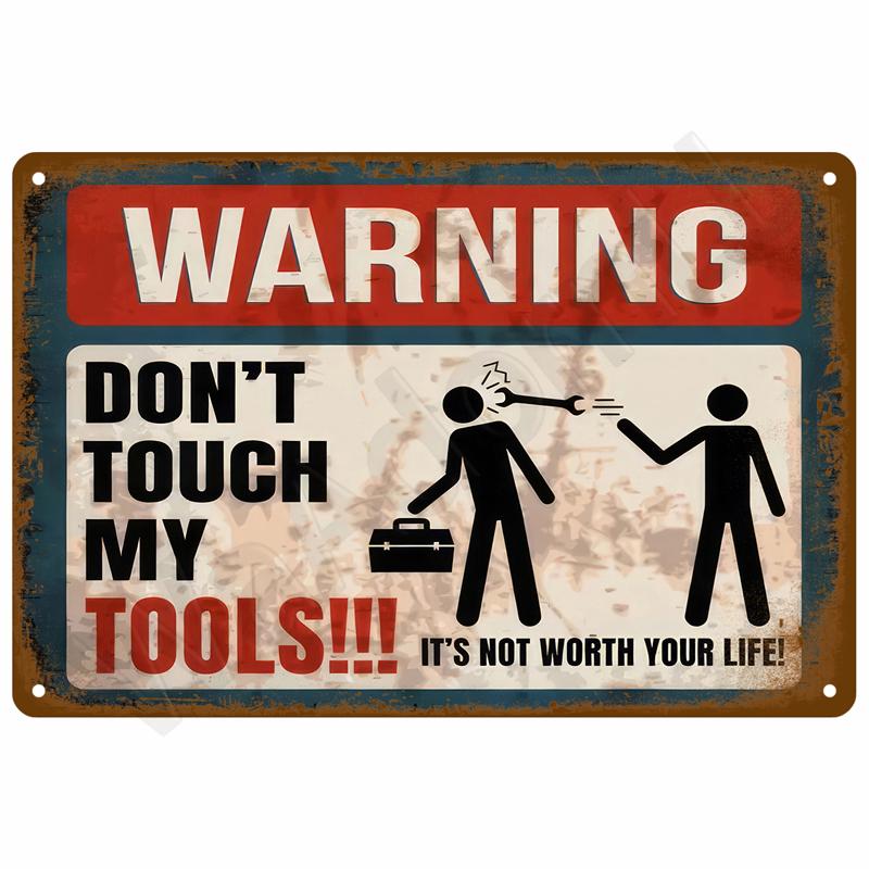 Vintage Room Decoration Home Decor Items Tin Signs Aesthetic Men Bedroom Metal Signs Retro Metal Plate Posters Wall Art Mural
