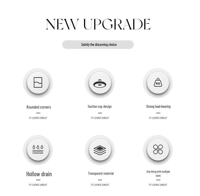 Dusch- und Badezimmer-Aufbewahrungsregal mit Saugnäpfen ohne Bohren