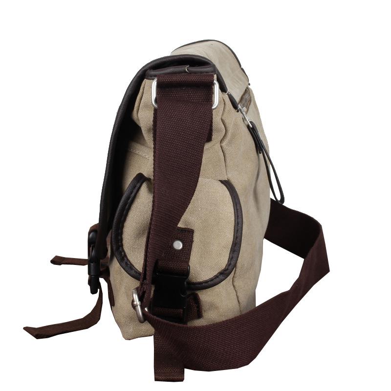 Messenger Bag for Men Retro Canvas Satchel Casual Briefcases Laptop Bag Fit 13Inch,Water Resistant Crossbody College Satchel Bag