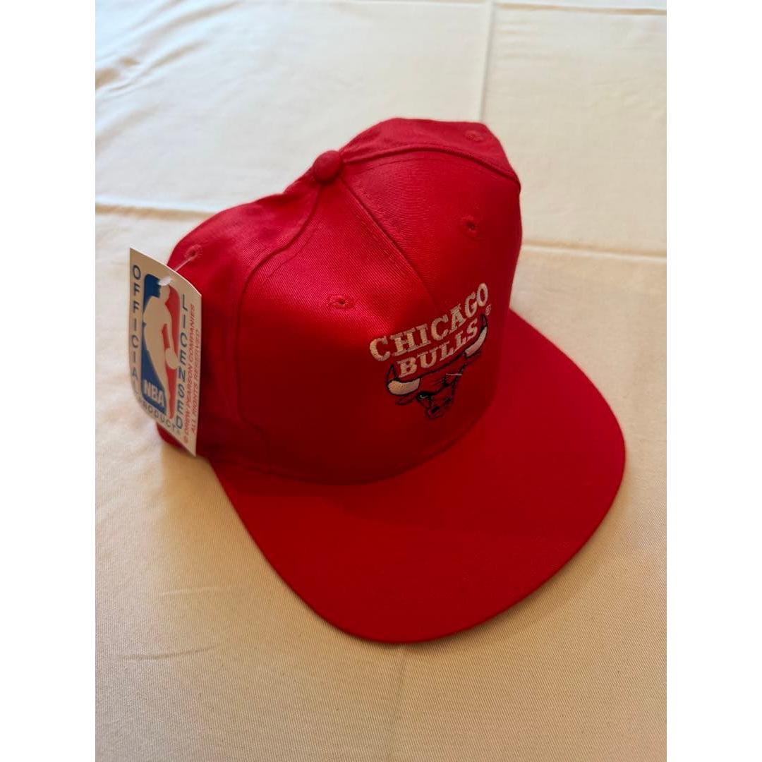 Used Chicago Bulls NBA Cap Hat 90 s Dead Stock Red