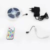 EU Colorful LED Strip Lights Kit 12V RGB 5050 Running Water Multicolor Decorative Ambient Lighting 17-Key RF Remote