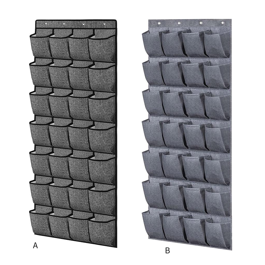 Non-Woven Door Hanging Bag 28-Pocket Wardrobe Organization Storage Case Large Capacity Socks Bras Organisers Holder