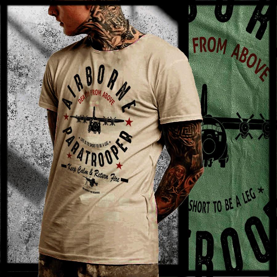 Воздушно-десантник Военный Ирак Афганская война Ветеран боевых действий Воздушный десант Унисекс Футболка XXL 1990₽