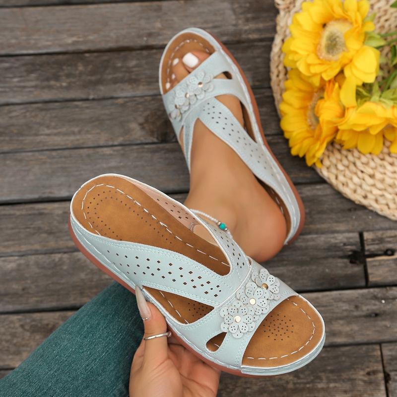 Women's Sandals Summer Retro Shoes Platform Wedge Soft Women's Slippers Casual Comfortable Sandals Outdoor Roman Women's Shoes
