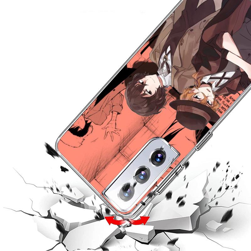 Bungo Stray Dogs Manga Phone Case For Samsung Galaxy S24 S25 Edge S26 Ultra S23 S22 S21 Plus S20 FE + Personalized Print Cover G