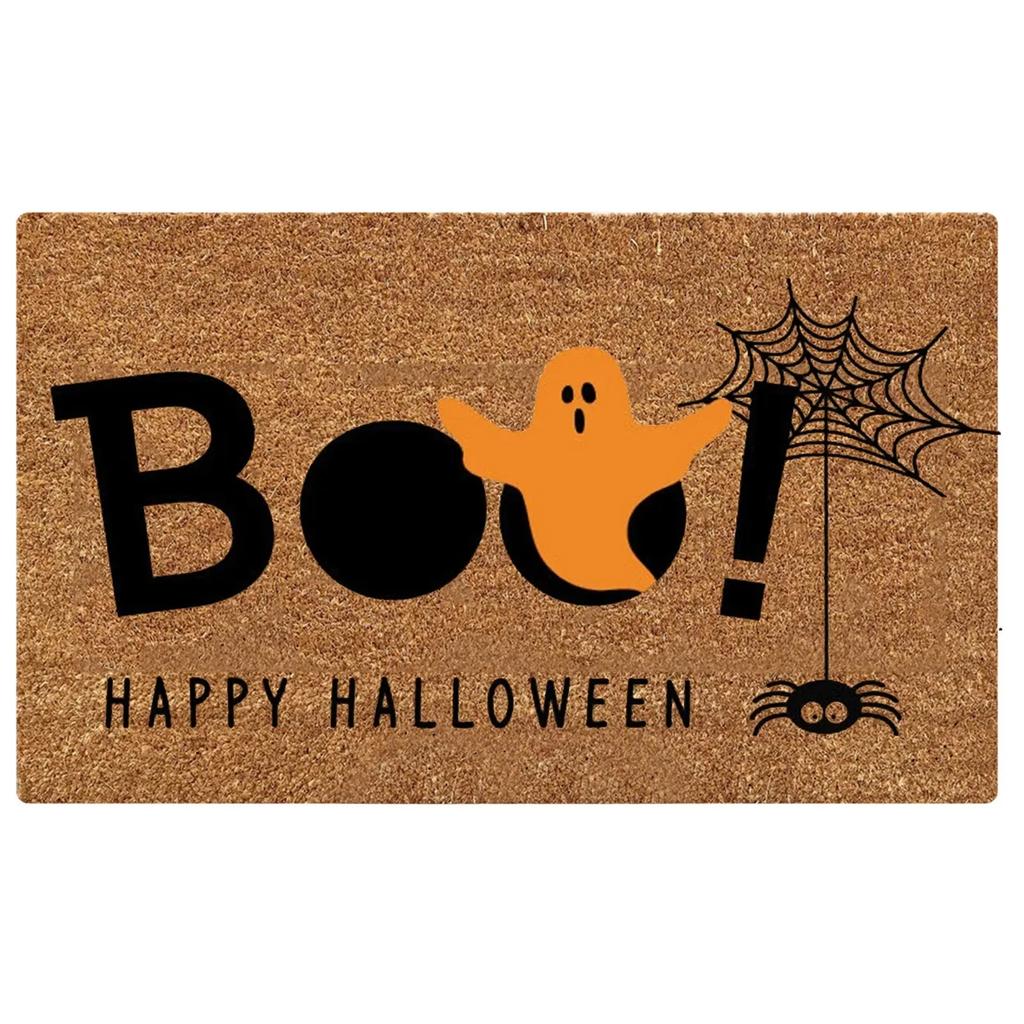 Terror Halloween Doormat Creativity Horror Witch Ghost Pumpkin Printed Halloween Party Area Rug Kitchen Mat Home Rugs