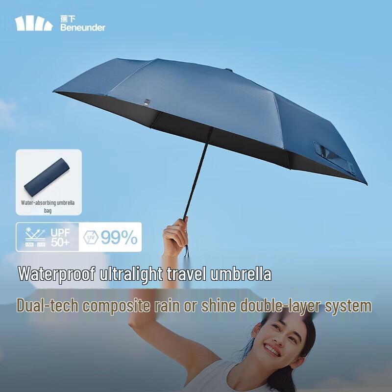 Beneunder UV Protection All-Weather Folding Umbrella