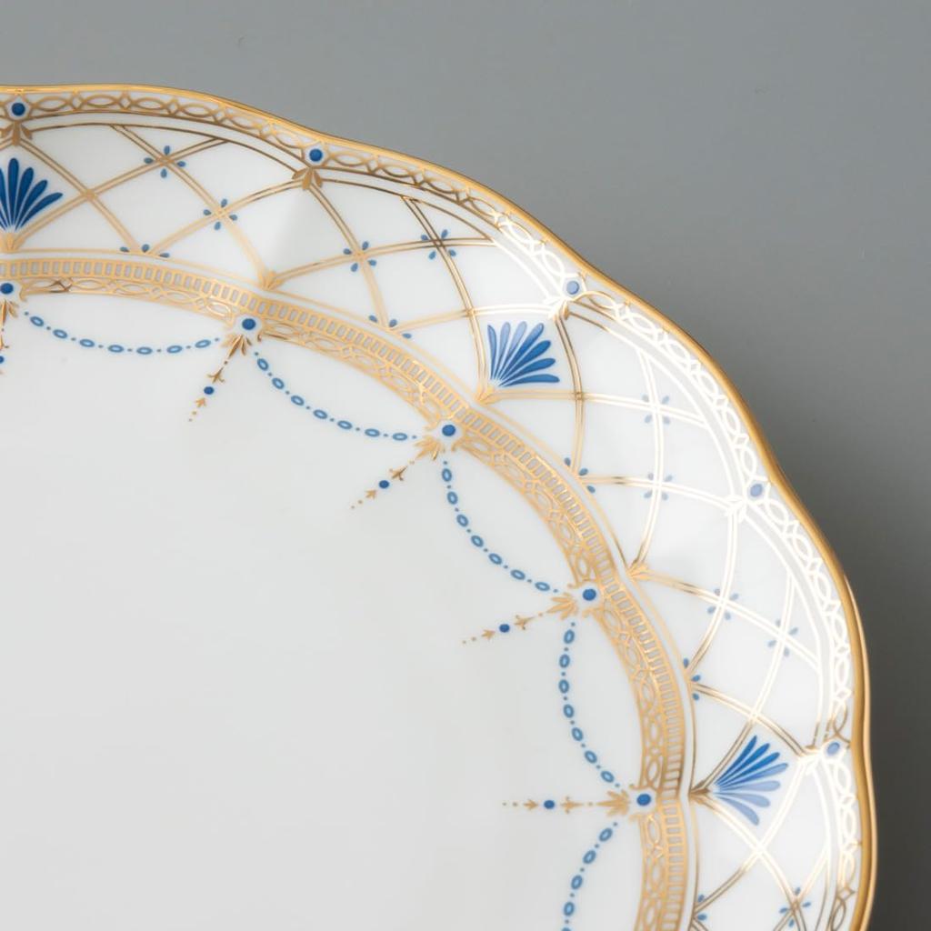 NARUMI Prima Donna Plate, 19cm, Gold, Stylish, Gorgeous, Elegant, Cake Plate, Flat Plate, Made In Japan, Gift Boxed, 52476-1410
