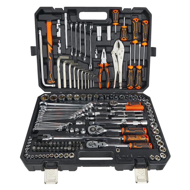 150-Piece Multi-Function Auto and Motorcycle Repair Tool Set with Socket Wrench Sleeve