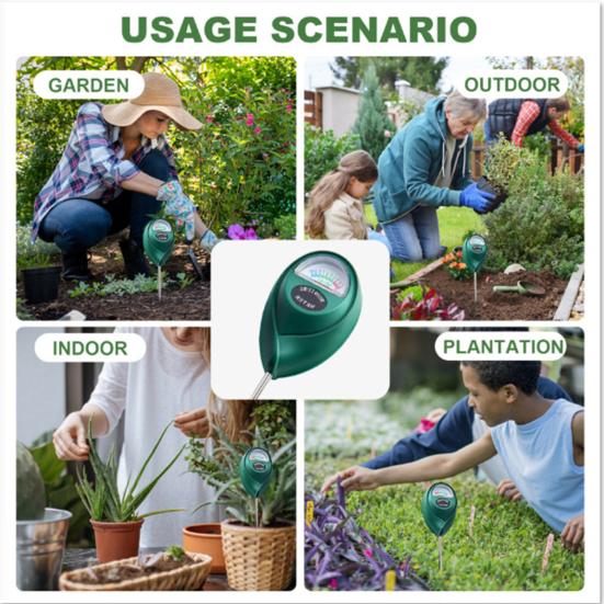 Contor de umiditate a solului Contor de umiditate ușor de utilizat Tester precis de umiditate a plantelor pentru casă, grădină, gazon în aer liber