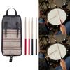 Portable Drum Stick Bag Portable Drumstick Case Hanging Bag with 5A Drumstick Percussion Music Drum Accessories Case