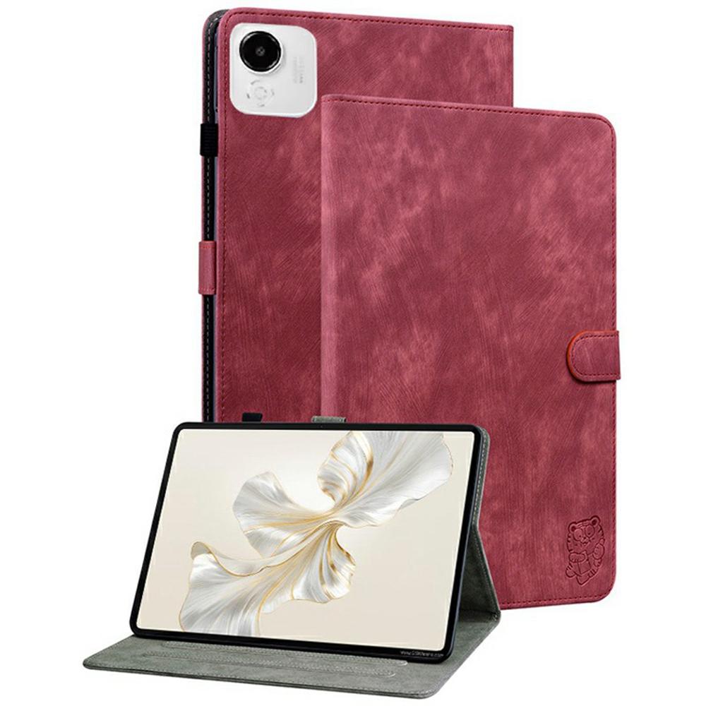 Pro Honor Pad X9a Pouzdro Tygr Potisk Odolné proti poškrábání PU Kůže Tablet Kryt