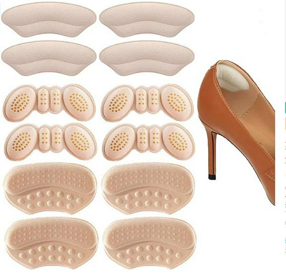Cross-border Heel Sticker & Shoe Insole Set - Anti-abrasion Sponge Foot Pads for Half-size Shoes