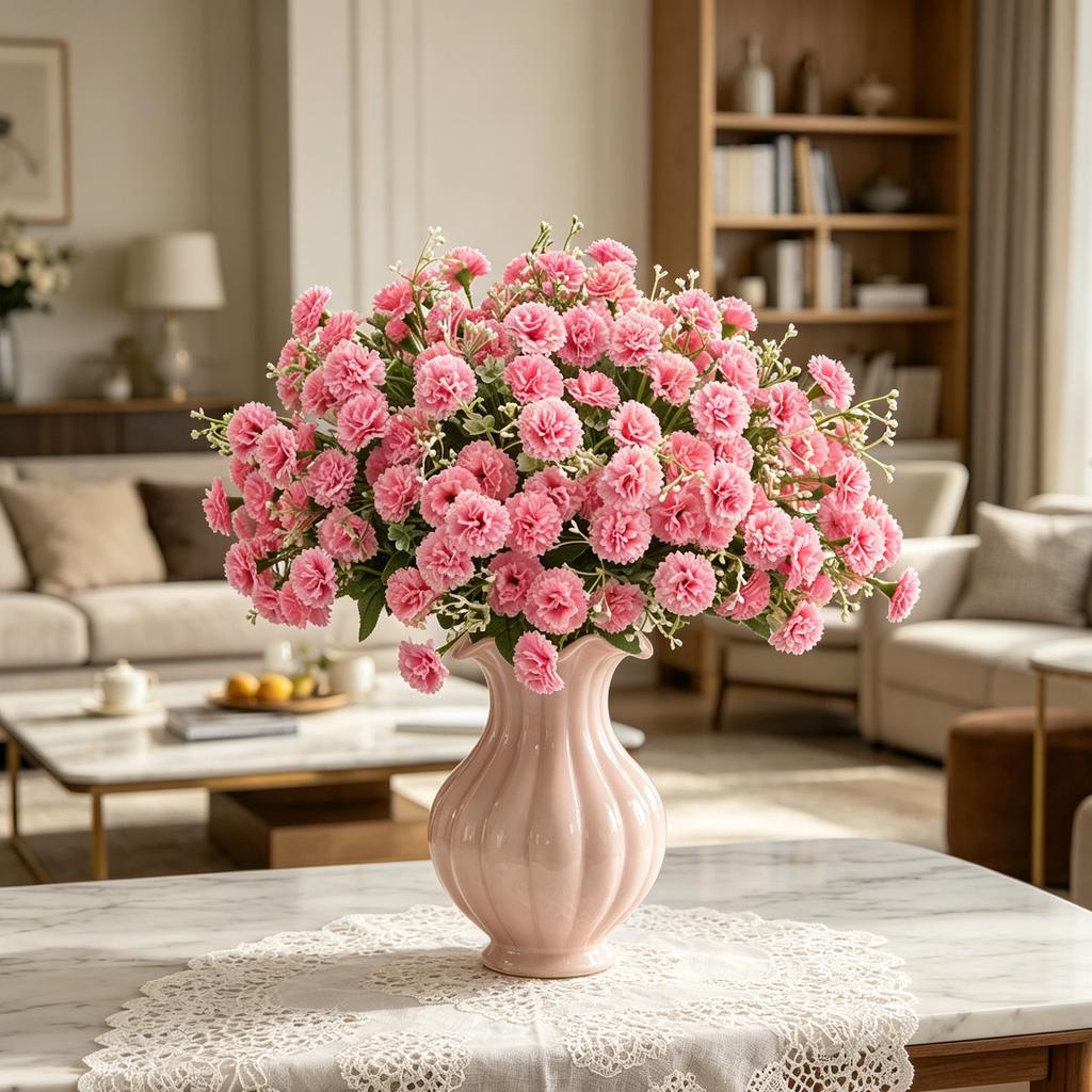 Artificial Flowers Silk Embroidered Ball Home Festival Party Room Vase Table Wedding WreathAutumn Decora Bridal Bouquet Diy Gift